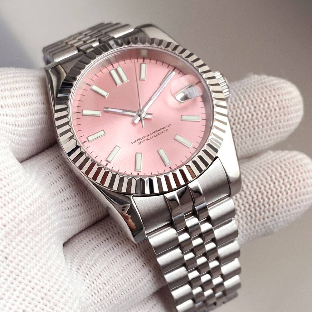 36mm/39mm Tandorio Lumen Fluted Bezel Sapphire Glass 20ATM NH35A Men Auto Watch