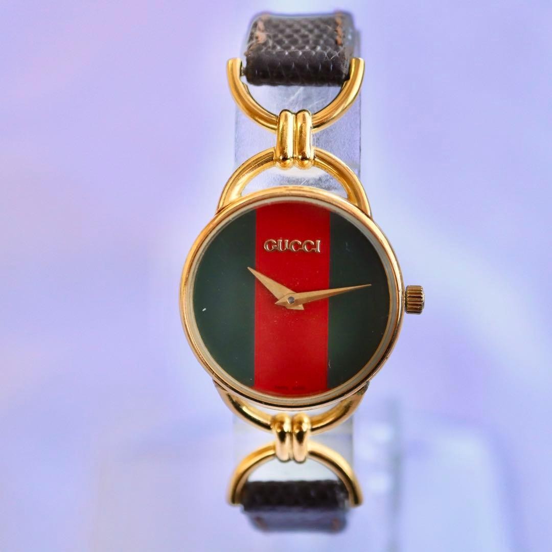 Gucci Sherry Line Gold Quartz Women’s Watch 1536 Brown Japan 0713926
