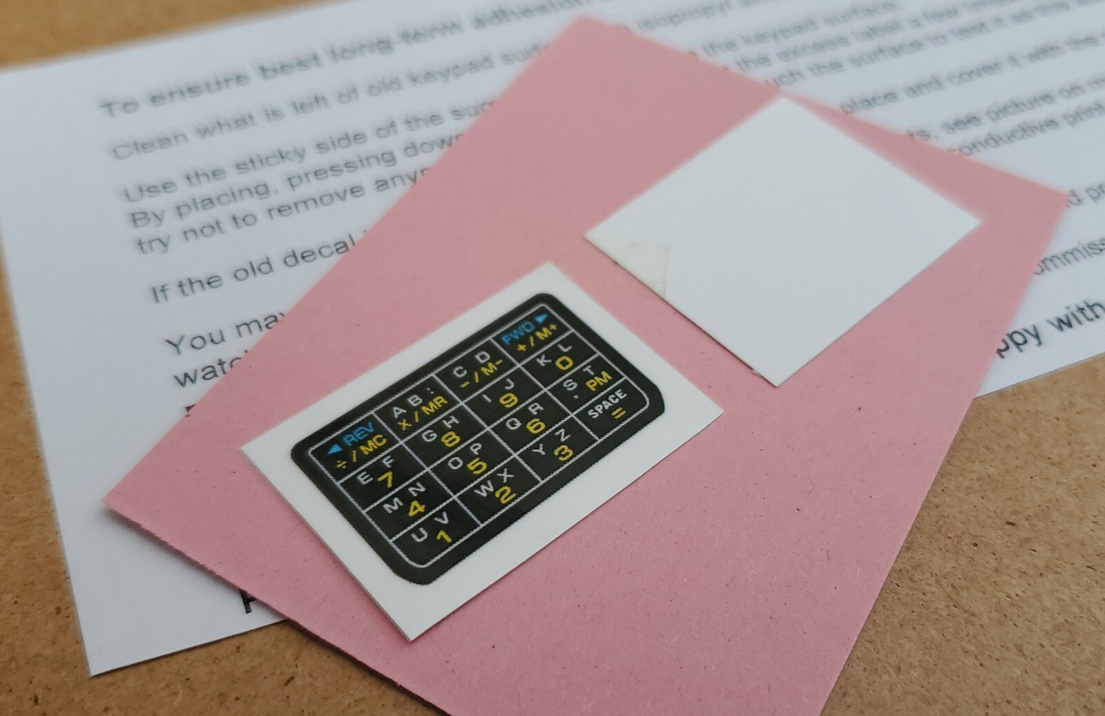 1x New GLOSS DECAL for Casio DBC-61 calculator watch only 676databank untrimmed
