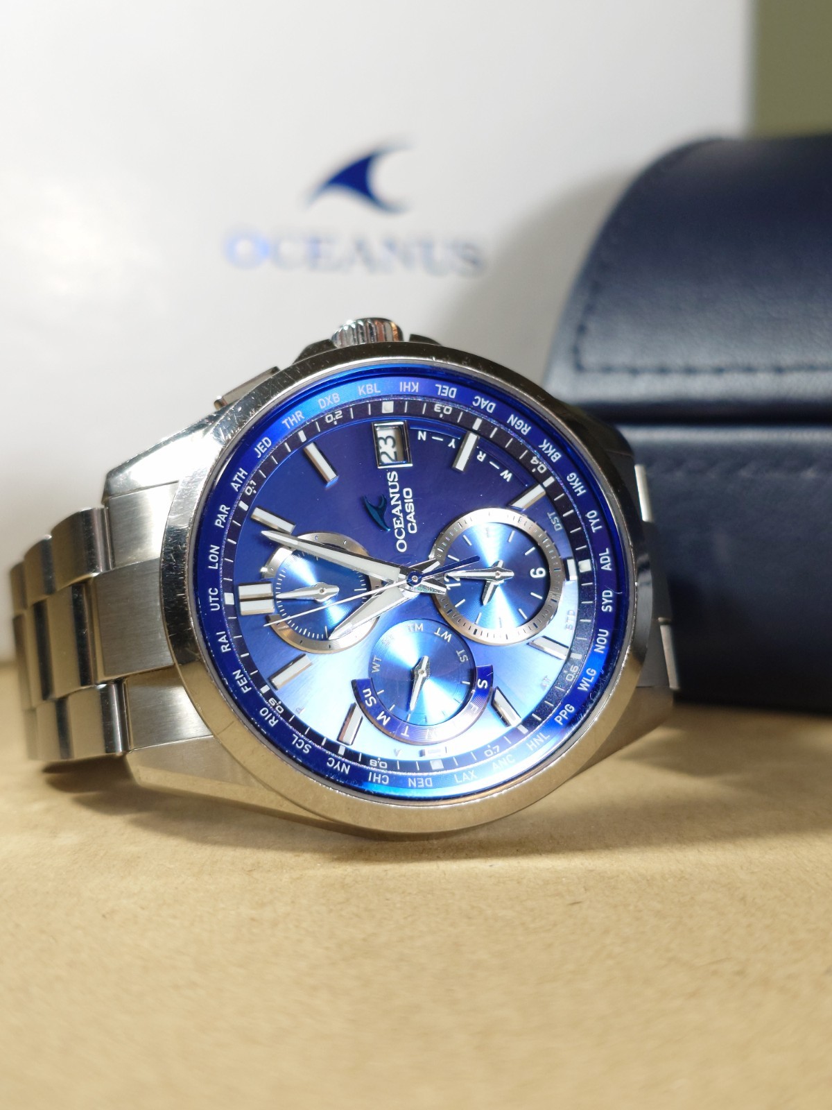 Casio Oceanus OCW-T2600 – JDM Titanium Solar Radio-Controlled – Full Set – UK