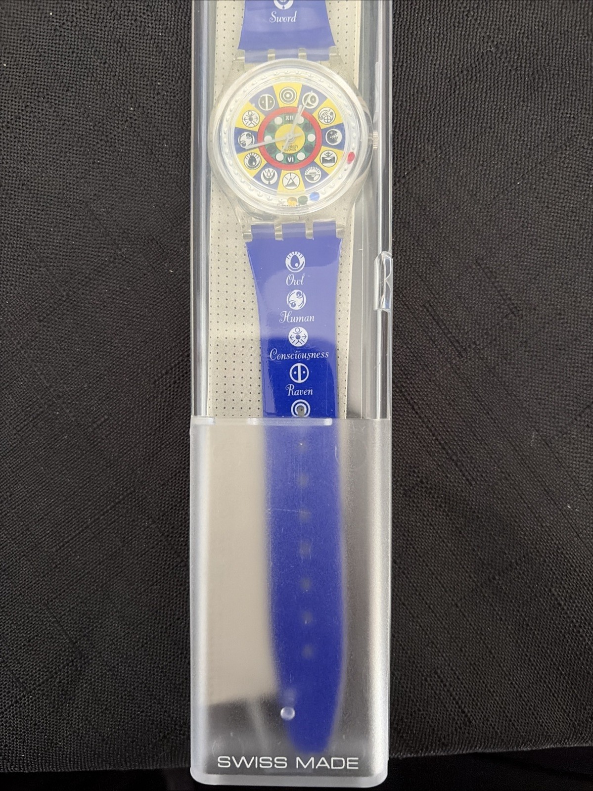Vintage 1996 Swatch Gent ORACOLO Watch GZ151 Special Ed. Original Box & Papers