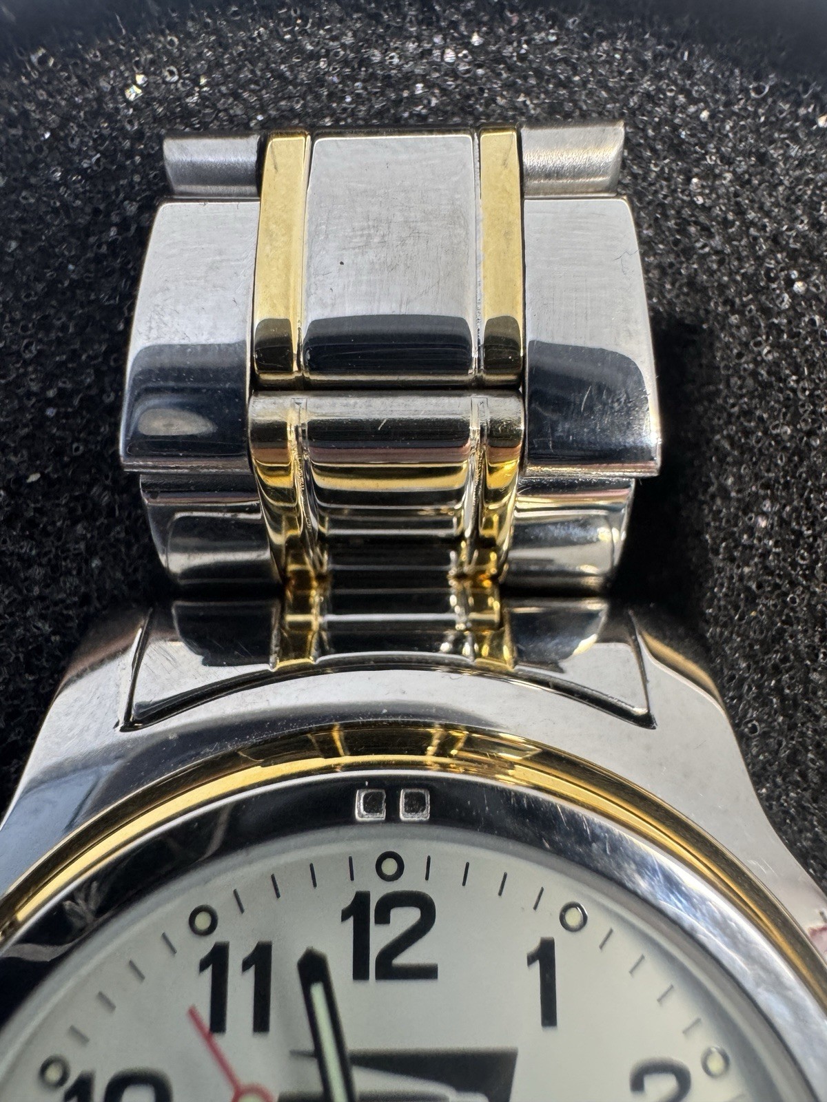 Sweda United States Postal Service Mens Date Two Tone Quartz 38mm Watch
