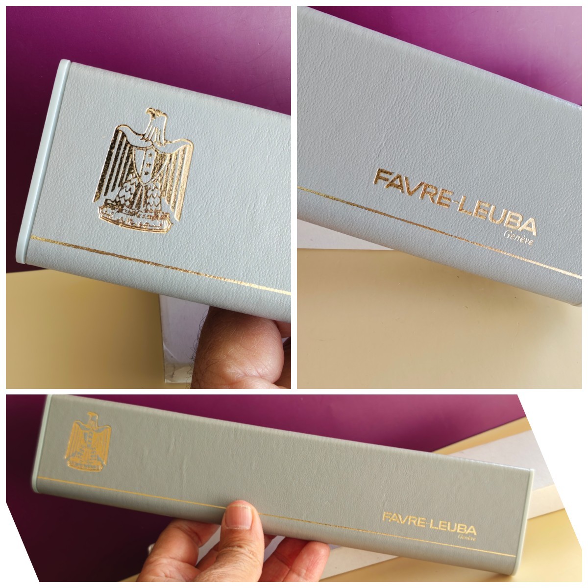 Mint FAVRE-LEUBA President Saddam Hussein Iraq Gold DIAL Box Watch R800