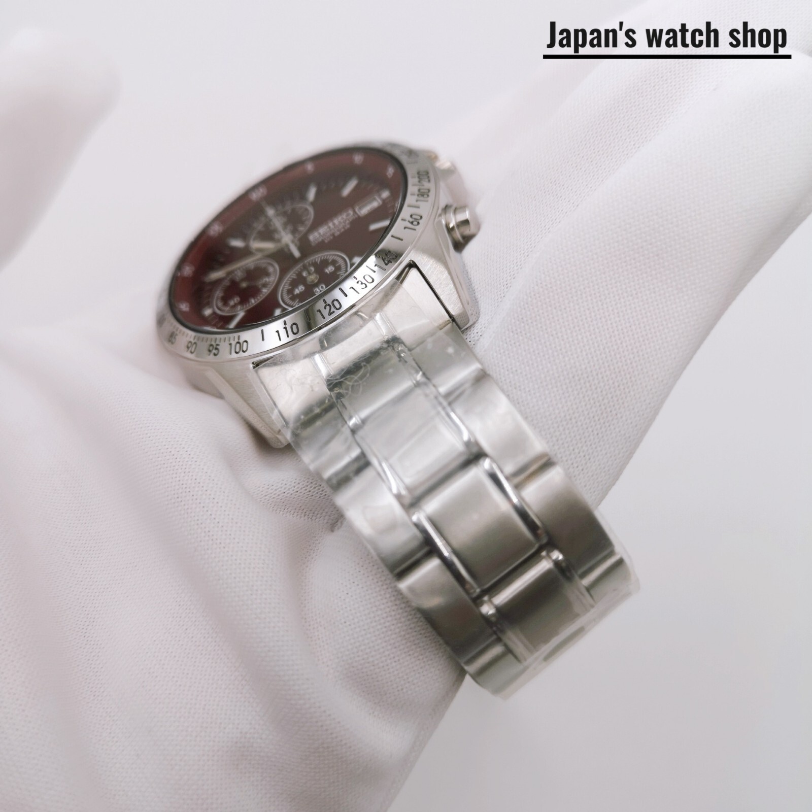 SEIKO SEIKO SPIRIT SBTQ045 Chronograph Men’s Watch 10 BAR Red New in Box