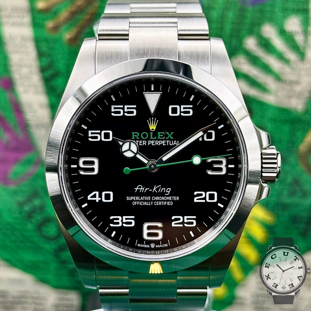 New 7/2026 Rolex Air-King 126900 Silver Oyster Bracelet 40mm Black Dial Unworn