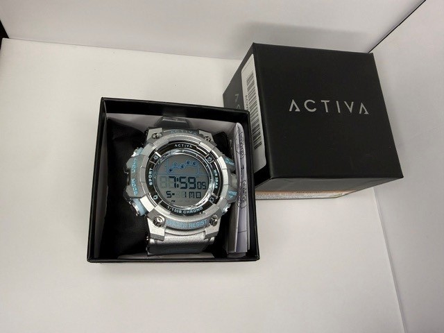 Activa X Invicta Digital Summit Unisex Watch – 50mm. Silver (ACW8082-025)
