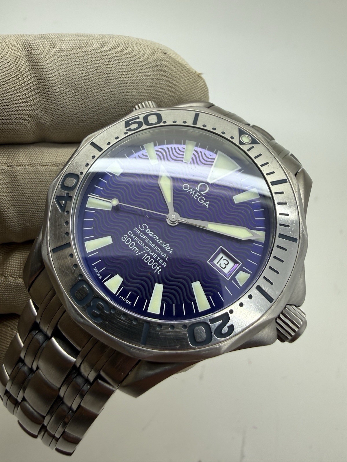 Omega Seamaster Professional Titanium Automatic 41mm Purple Blue Dial 2231.80