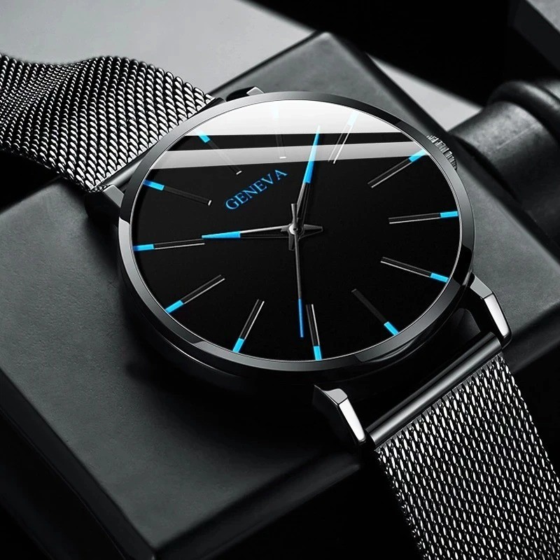 Waterproof Men’s Watch Stainless Steel Quartz Luminous Classic Watches Business