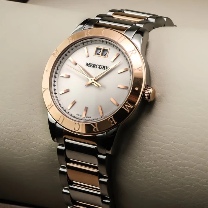 Mercury – Swiss Watch – ME340-SR-1 Swiss Quartz 36 mm ME340 50m (5 ATM, 169 ft)