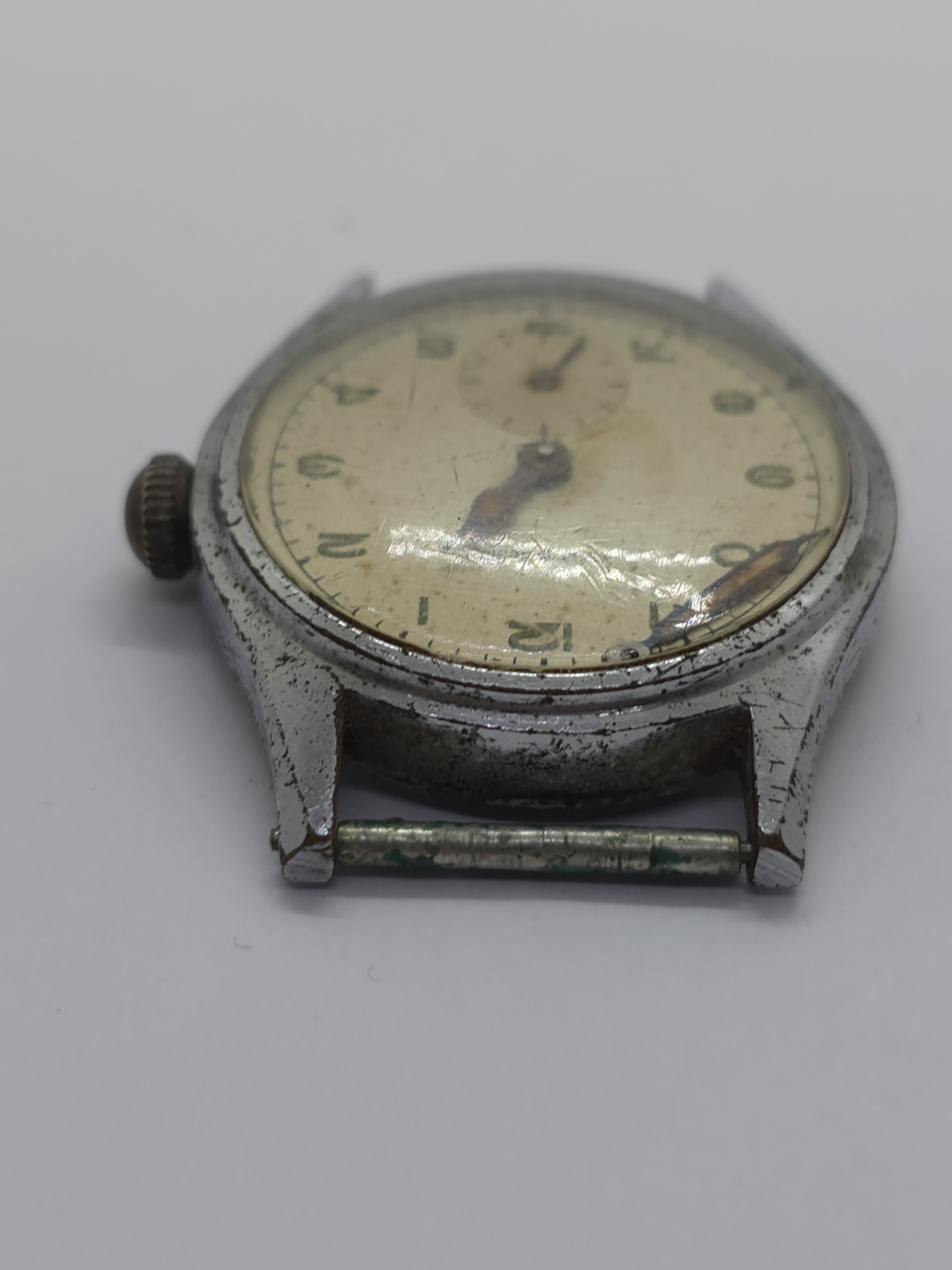 Vintage Ancre 15 Rubis Military Watch WWII Cal. Cupillard 233 From 1930 Balance