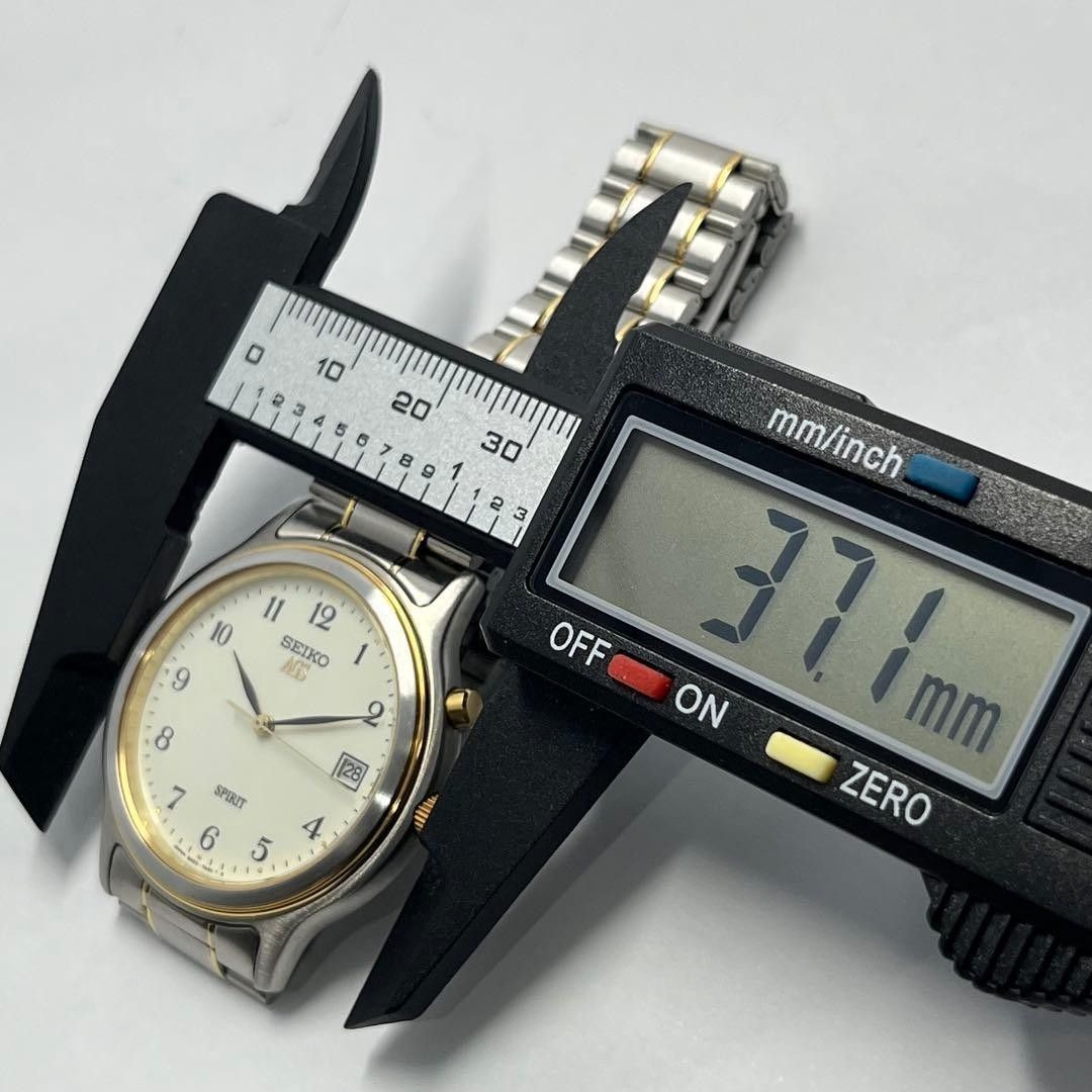 SEIKO AGS 5M22 7A40 Date White Dial Automatic Self Powered