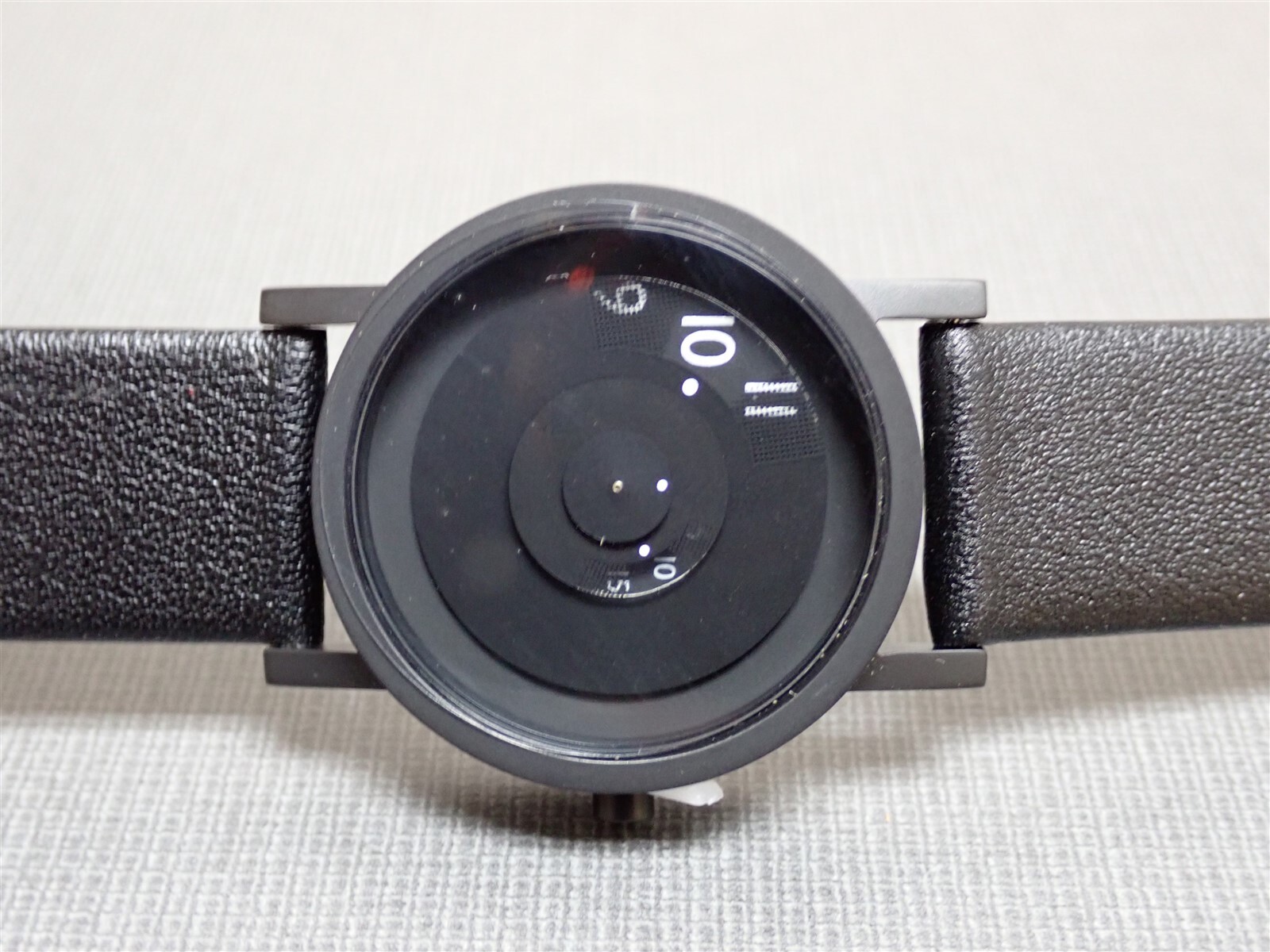 NEW Projects Watches PJT-7203B Black Reveal 33mm Black Leather Band Watch