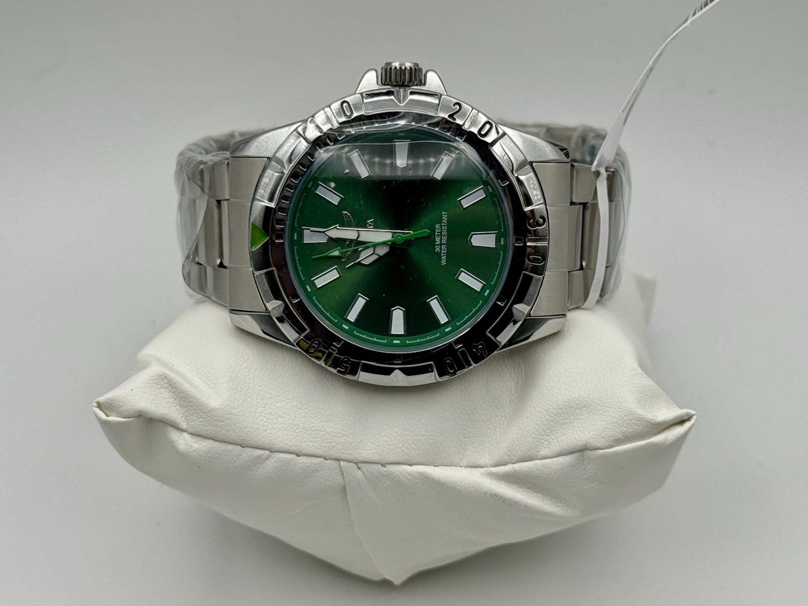 Invicta Specialty Green Dial Stainless Steel Quartz Men’s Watch New w/ Box