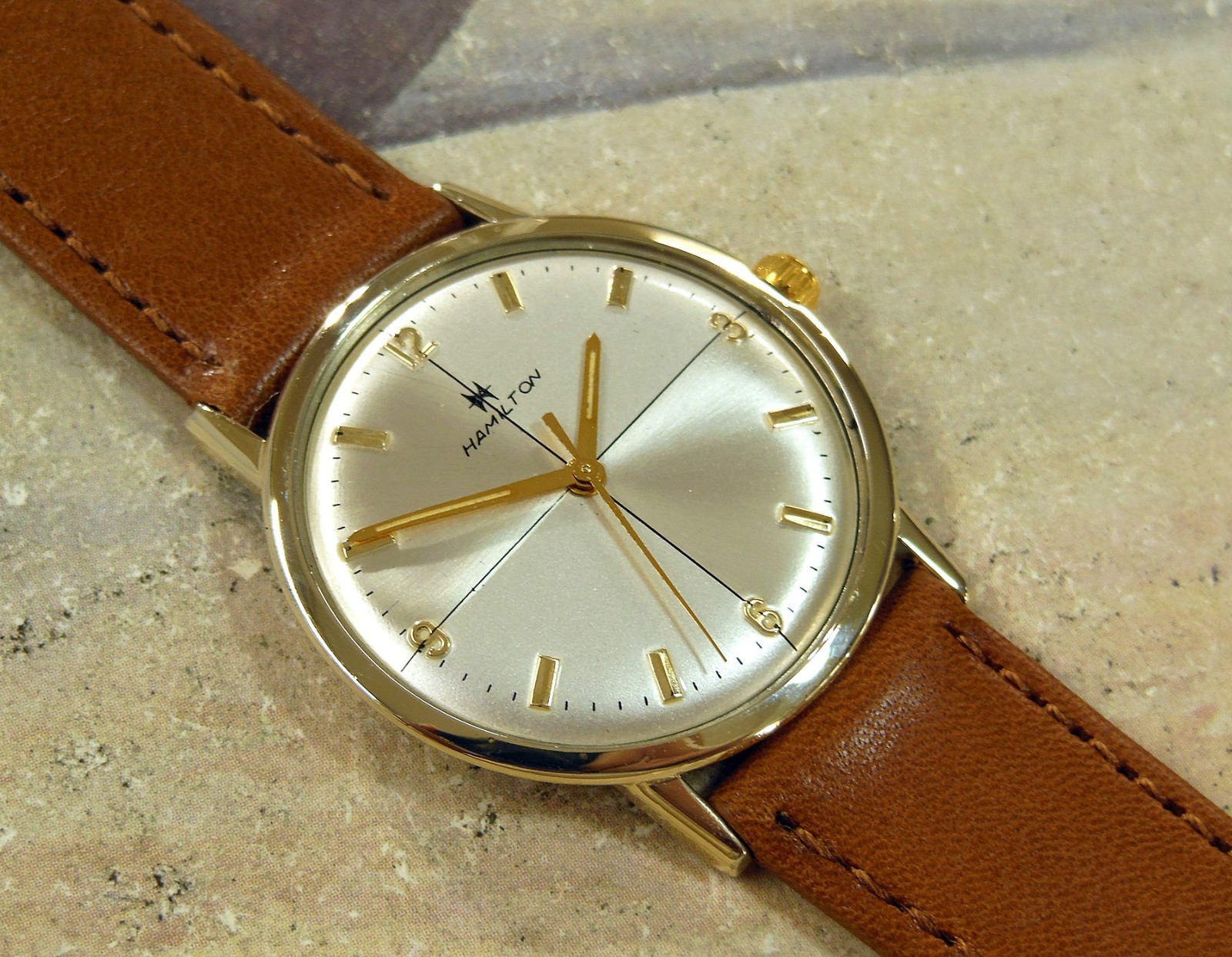 1960’s Vintage HAMILTON Manual Wind , Stunning Dial, Serviced with warranty