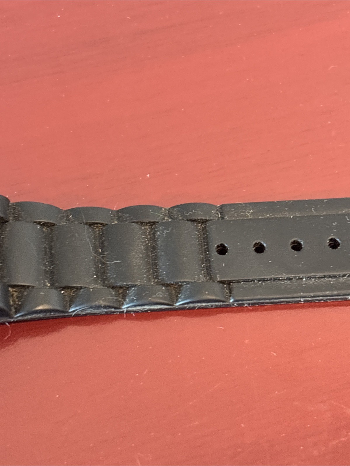 Black Dial Multicolor Dial Rubber Band Watch Untested As Is Condition