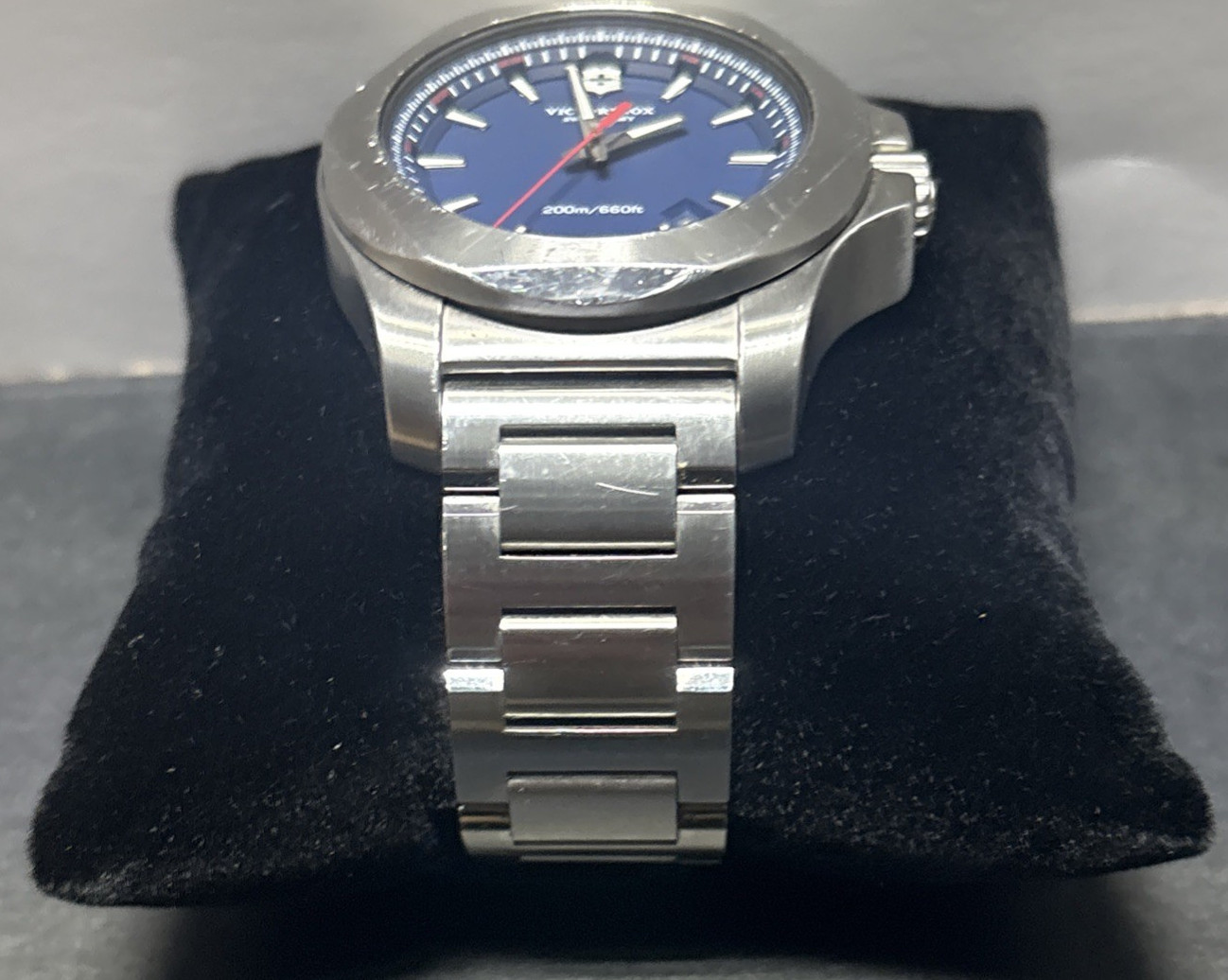 Victorinox 43mm Swiss Army I.N.O.X. Blue Dial Men’s Watch 200m/660ft 241724