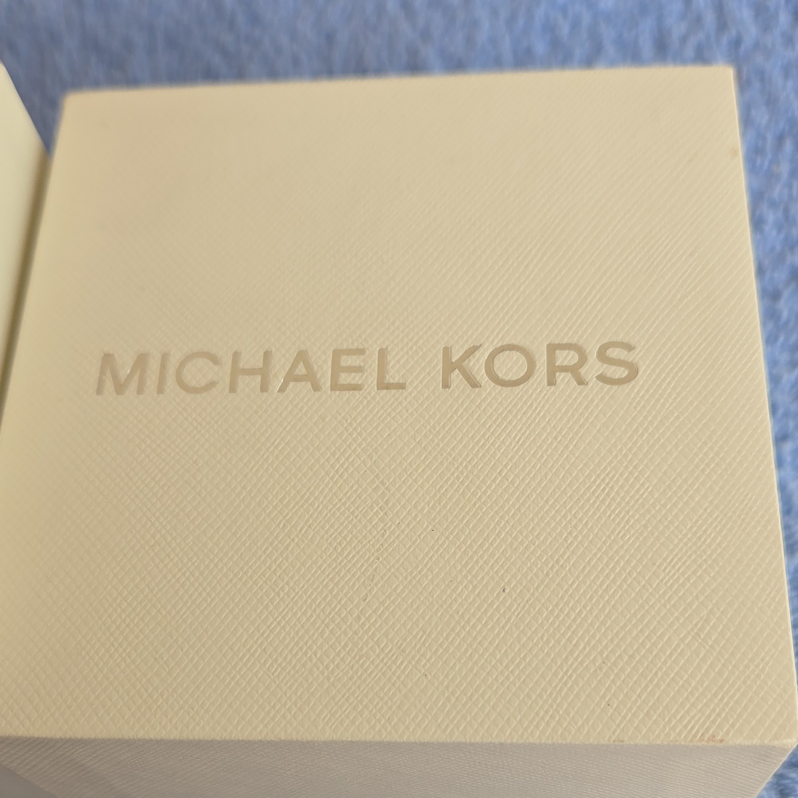 Michael Kors Women’s Quartz Analog Dress Watch Gold Bracelet Logo Gem Bezel