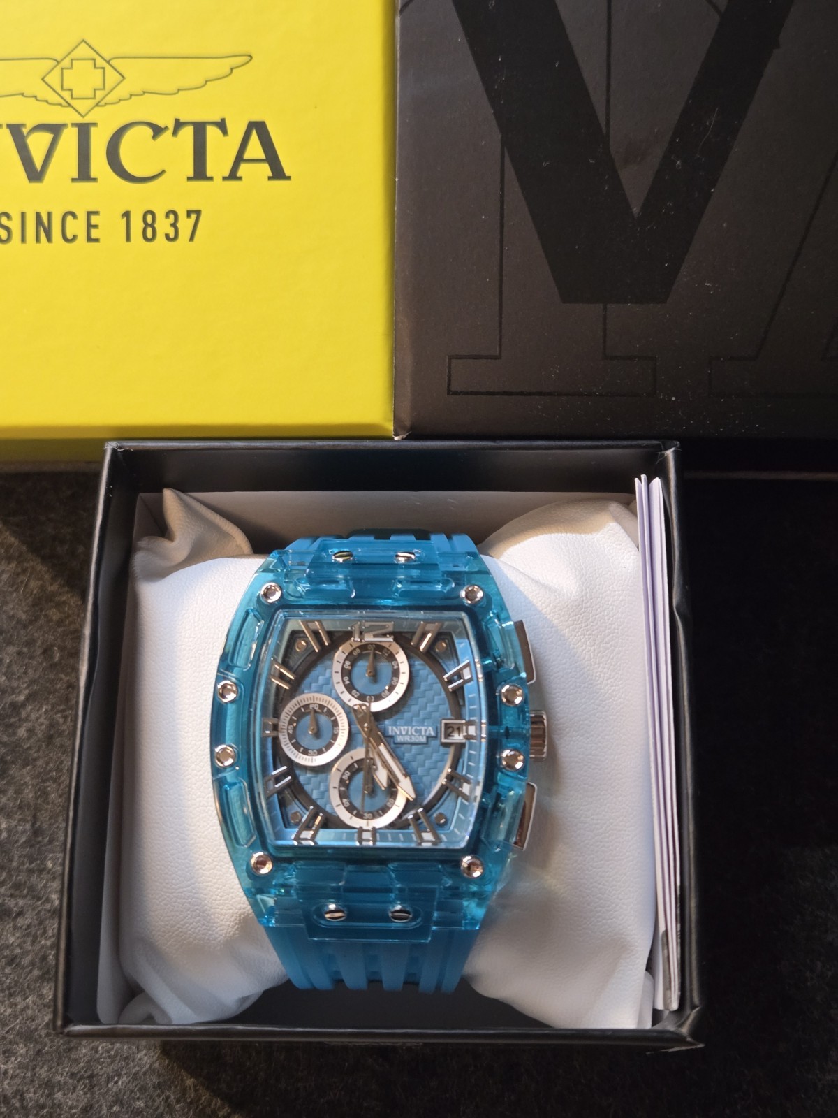 New – Invicta S1 Rally Allogrip Men’s Quartz Watch – 42mm Blue Tone – 70141