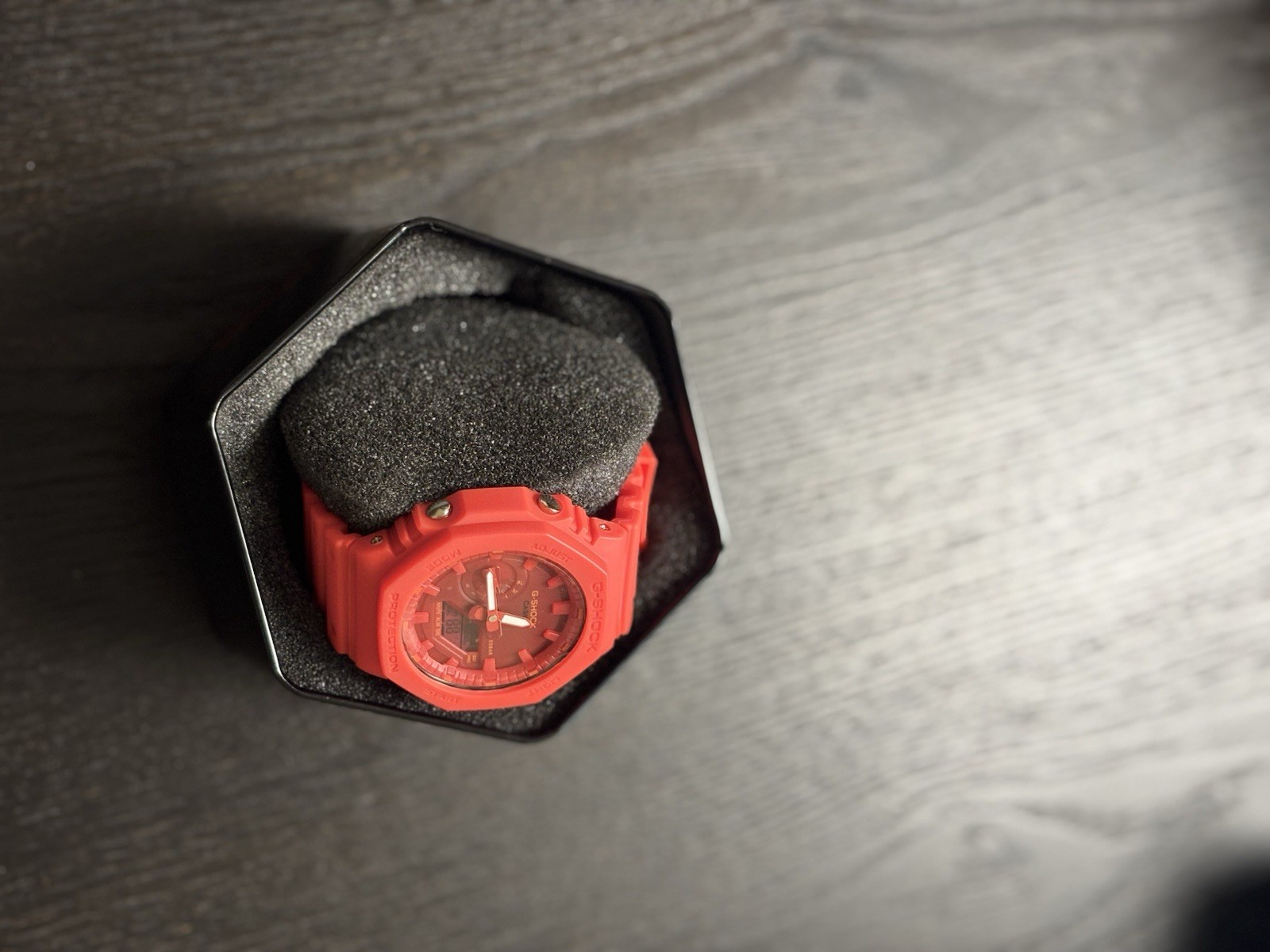 G-SHOCK Red Analog Digital Quartz Sport Watch Resin Band 200m Box