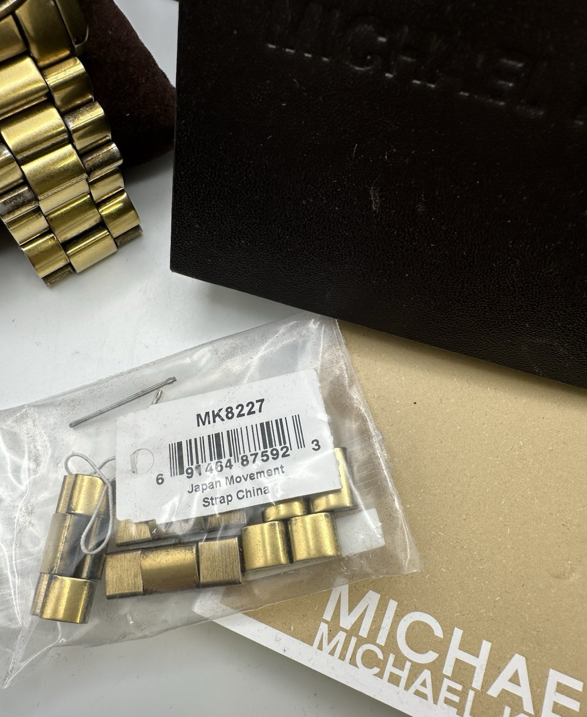 Michael Kors Runway Bronze Stainless Steel Oversize Chronograph Watch MK8227