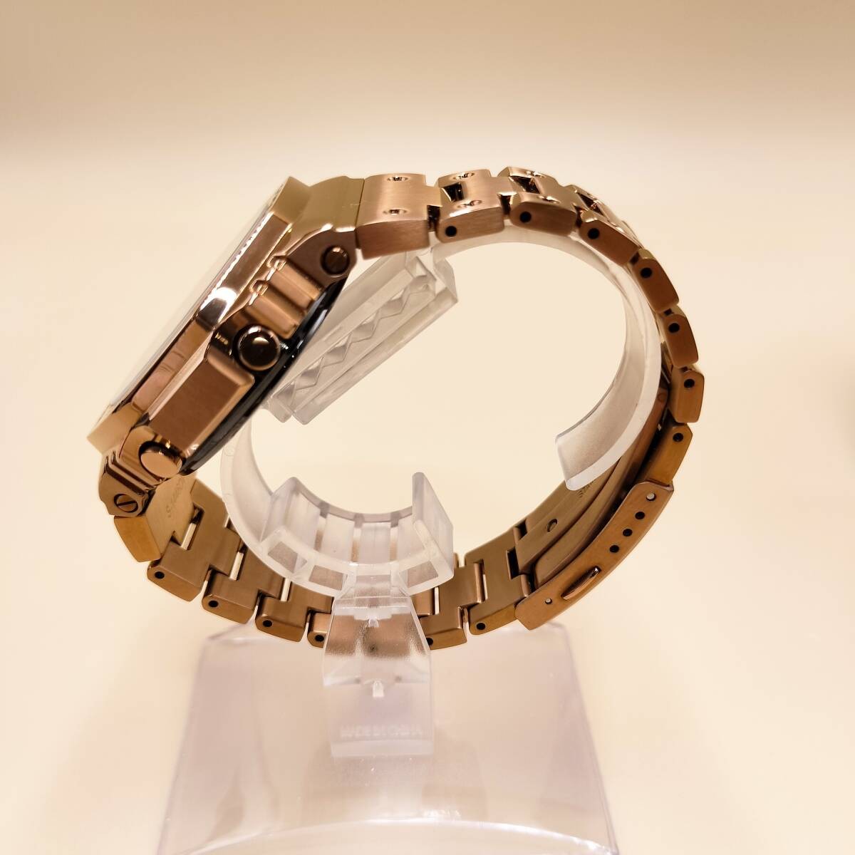 CASIO G SHOCK GM B2100GD 5AJF FULL METAL Rose Gold Stainless Metal Octagon Tough