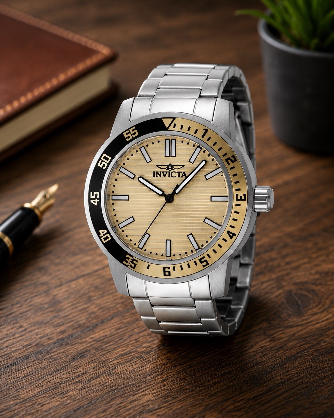 Invicta Specialty Gramercy Men’s Watch – 45mm, Steel (48966) Factory Warranty