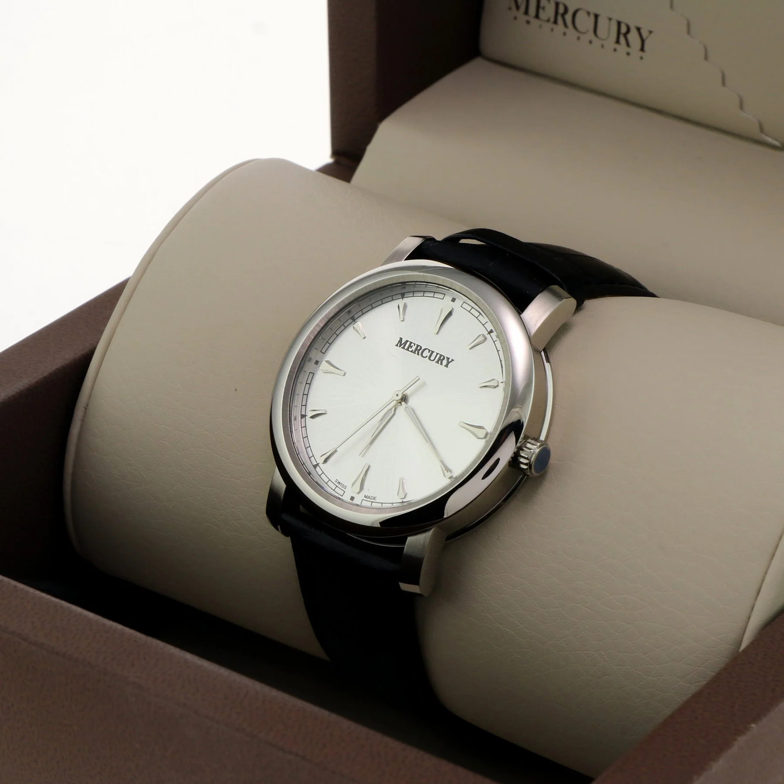 Mercury – Swiss Watch – ME375-SL-1 Swiss Quartz 42 mm ME375 50m (5 ATM, 169 ft)