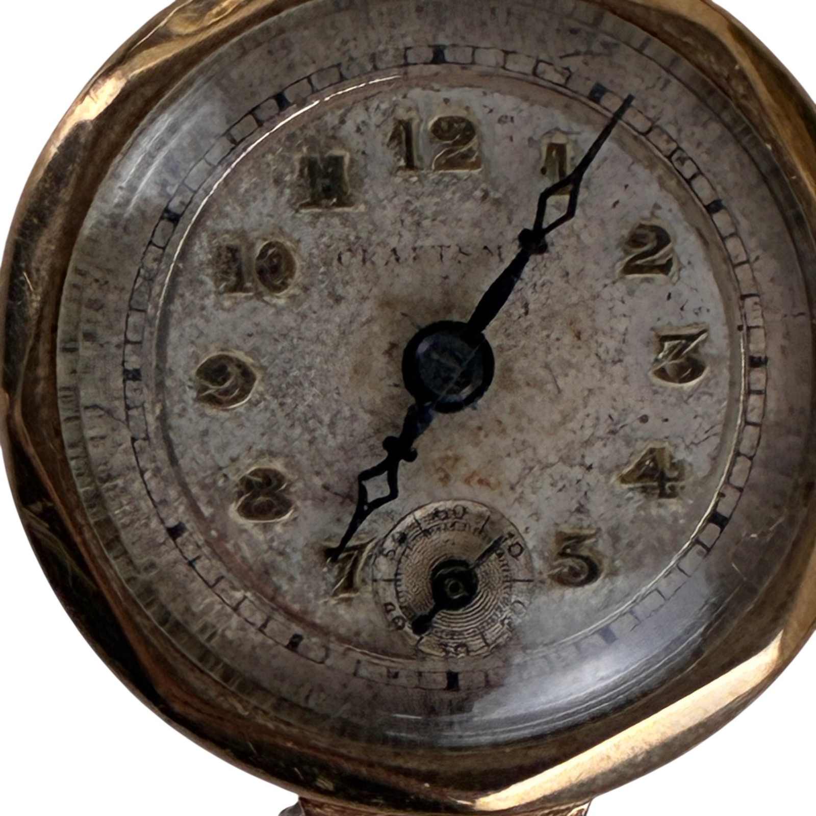 Vintage Dennison 9ct Gold Craftsman Watch 1930s Swiss Movement Not Working