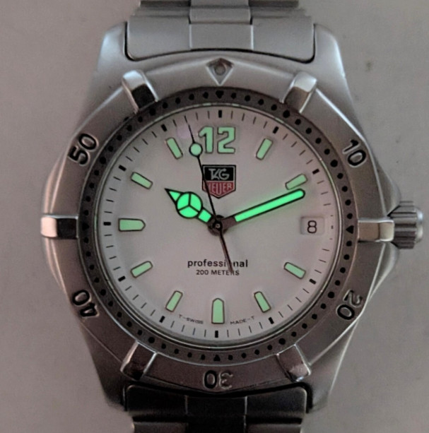 [NEAR MINT] TAG Heuer 2000 Professional WK1111-1 White 38mm Quartz Men’s Watch