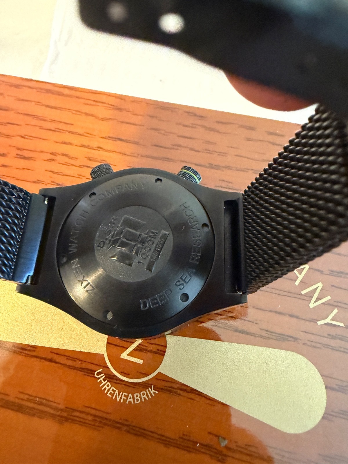 ZIXEN DSR1000 HYDROMATIC DEEP SEA RESEARCH 1000M DIVER BLACK PVD 44MM Excellent!