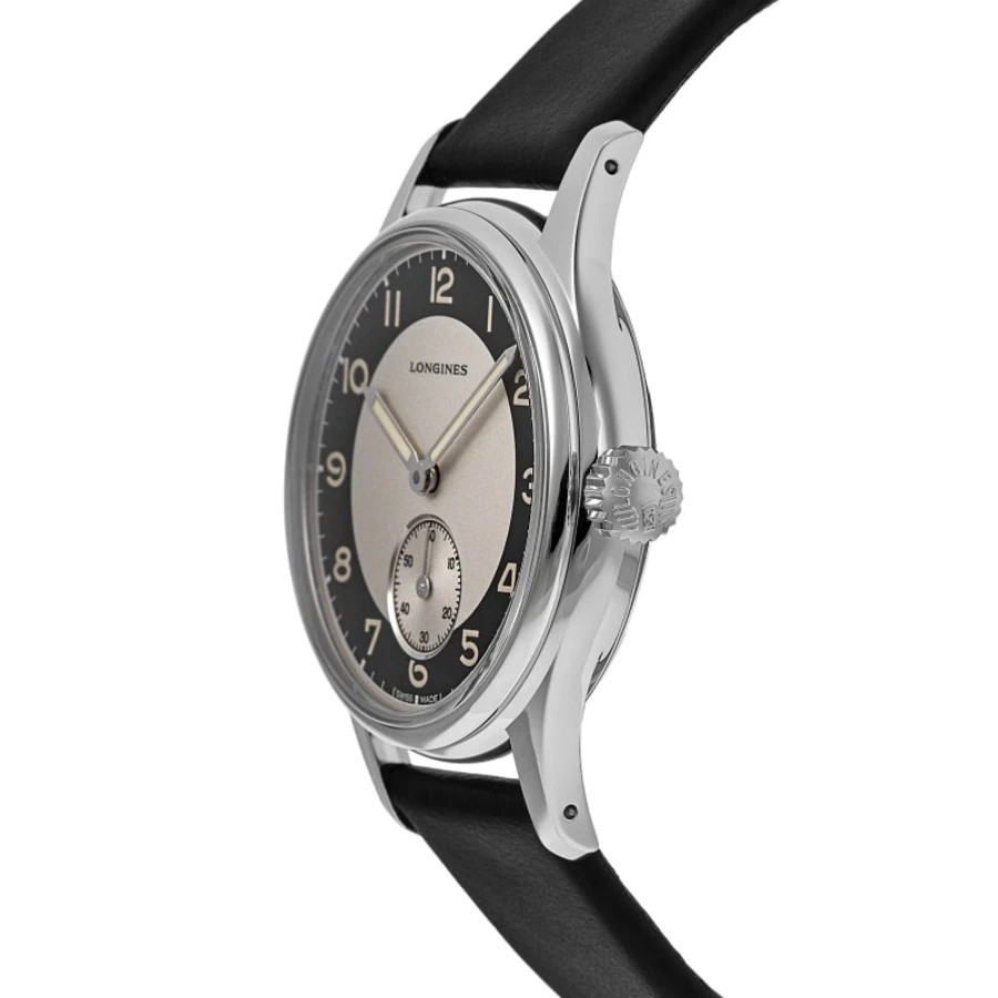 New Longines Heritage Classic Black & Silver Dial Men’s Watch L2.330.4.93.0