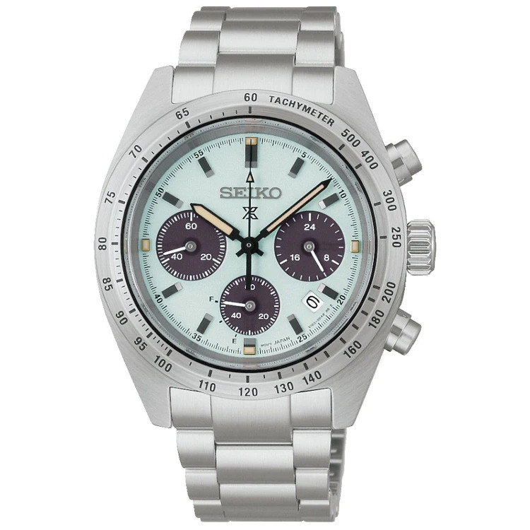 Seiko Prospex Speedtimer 39mm Green Dial Stainless Steel Watch SSC965