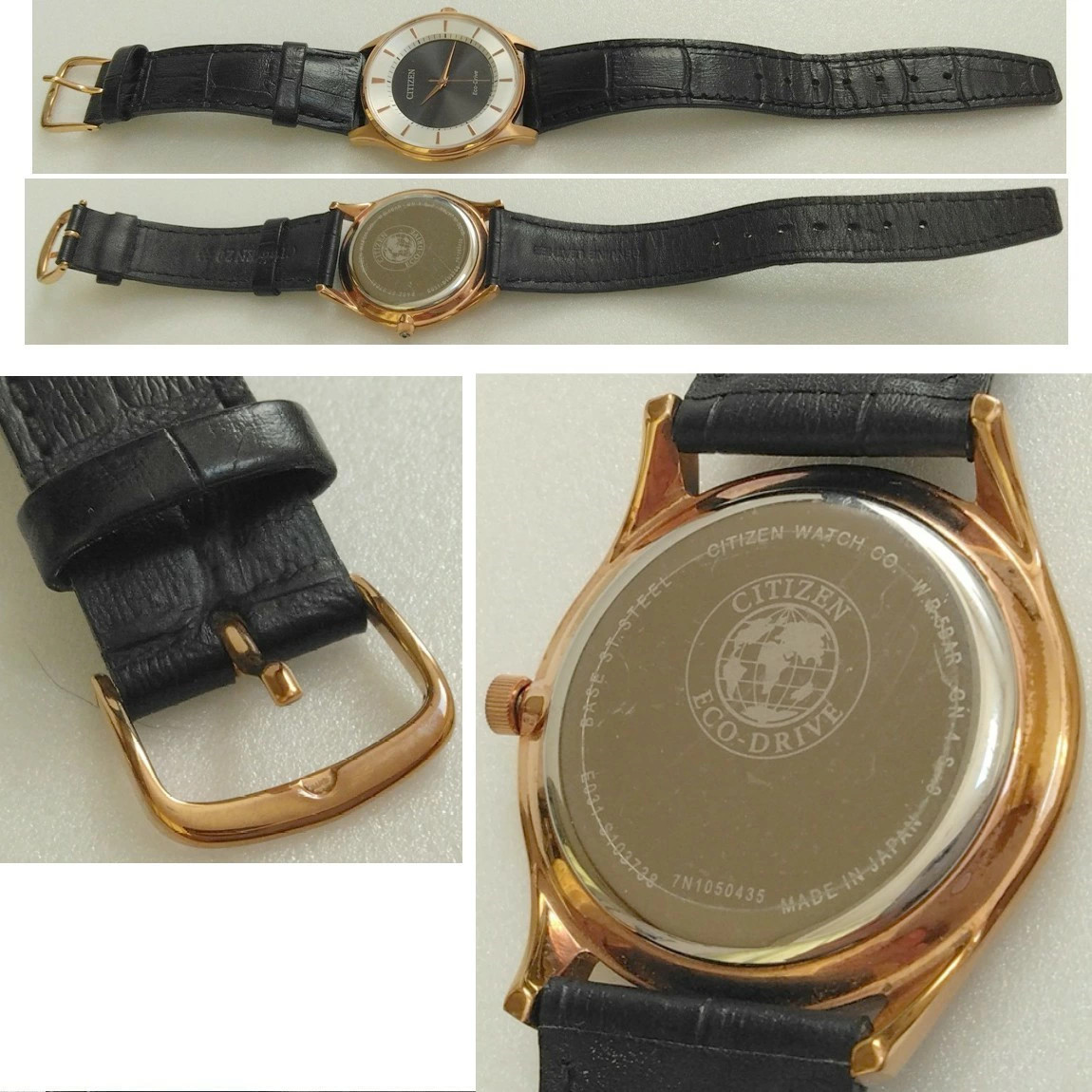 Used Citizen Eco Drive Men’s Japanese Wristwatch E031 S103738 1 Month A19 37 KA