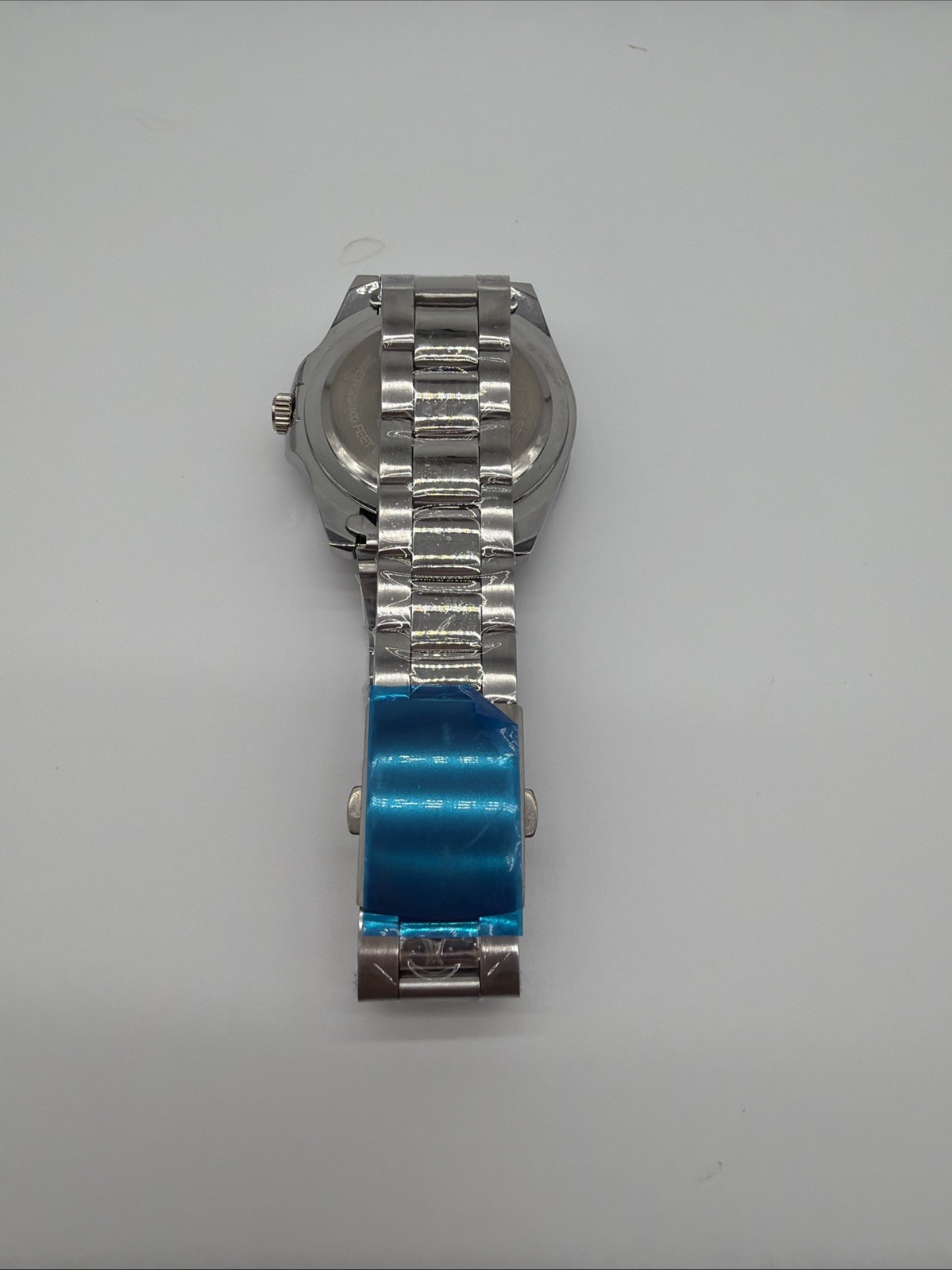 Fashion Men Watch Stainless Steel Analog Quartz Classic Male Wristwatch, Blue