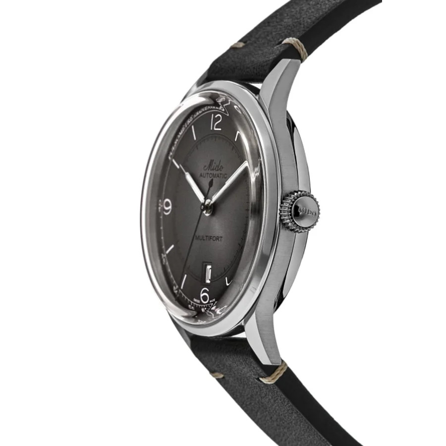 New Mido Multifort Patrimony Grey Dial Leather Men’s Watch M040.407.16.060.00