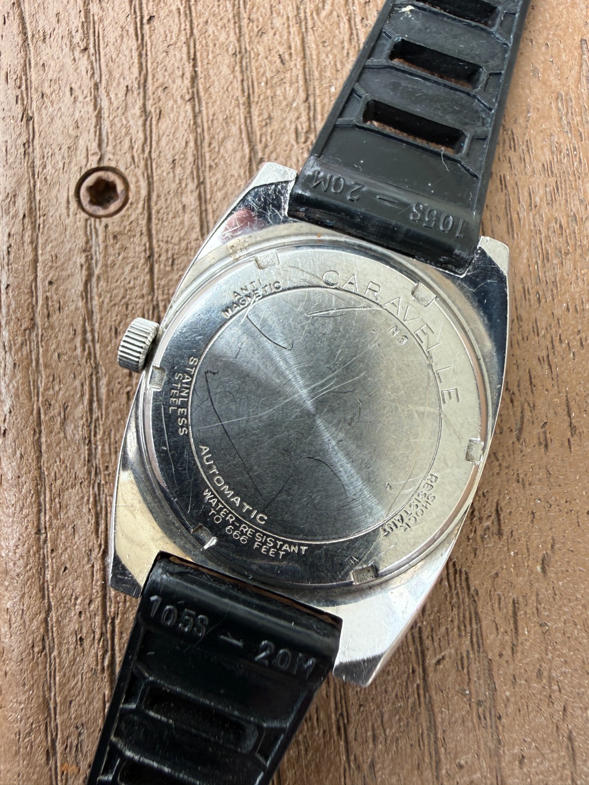 Men’s 1970’s Caravelle “Sea Hunter” 666 Devil Diver Automatic