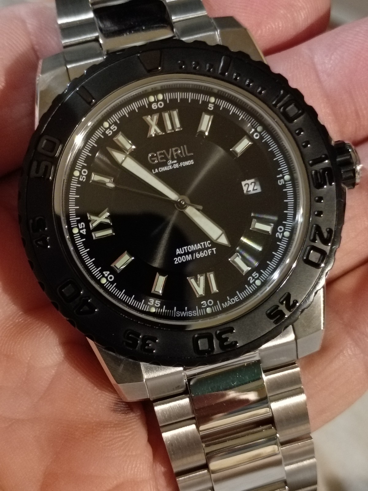 Gevril Sea Cloud 3124 Swiss Automatic Diver, Mint Condition!!!