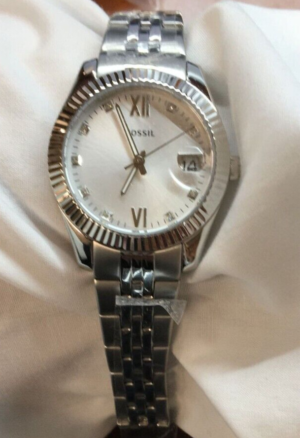 Fossil Women’s Scarlette Mini Quartz Stainless Steel Three-Hand Watch, ES4897