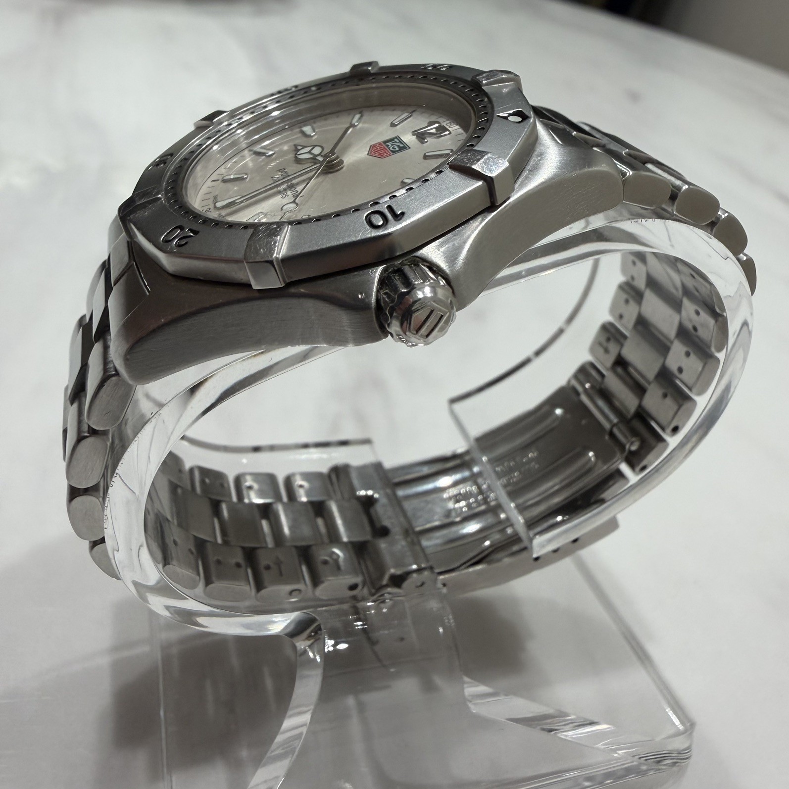 TAG Heuer 2000 Professional WK1112-0 Quartz Silver Dial 38mm Swiss Watch