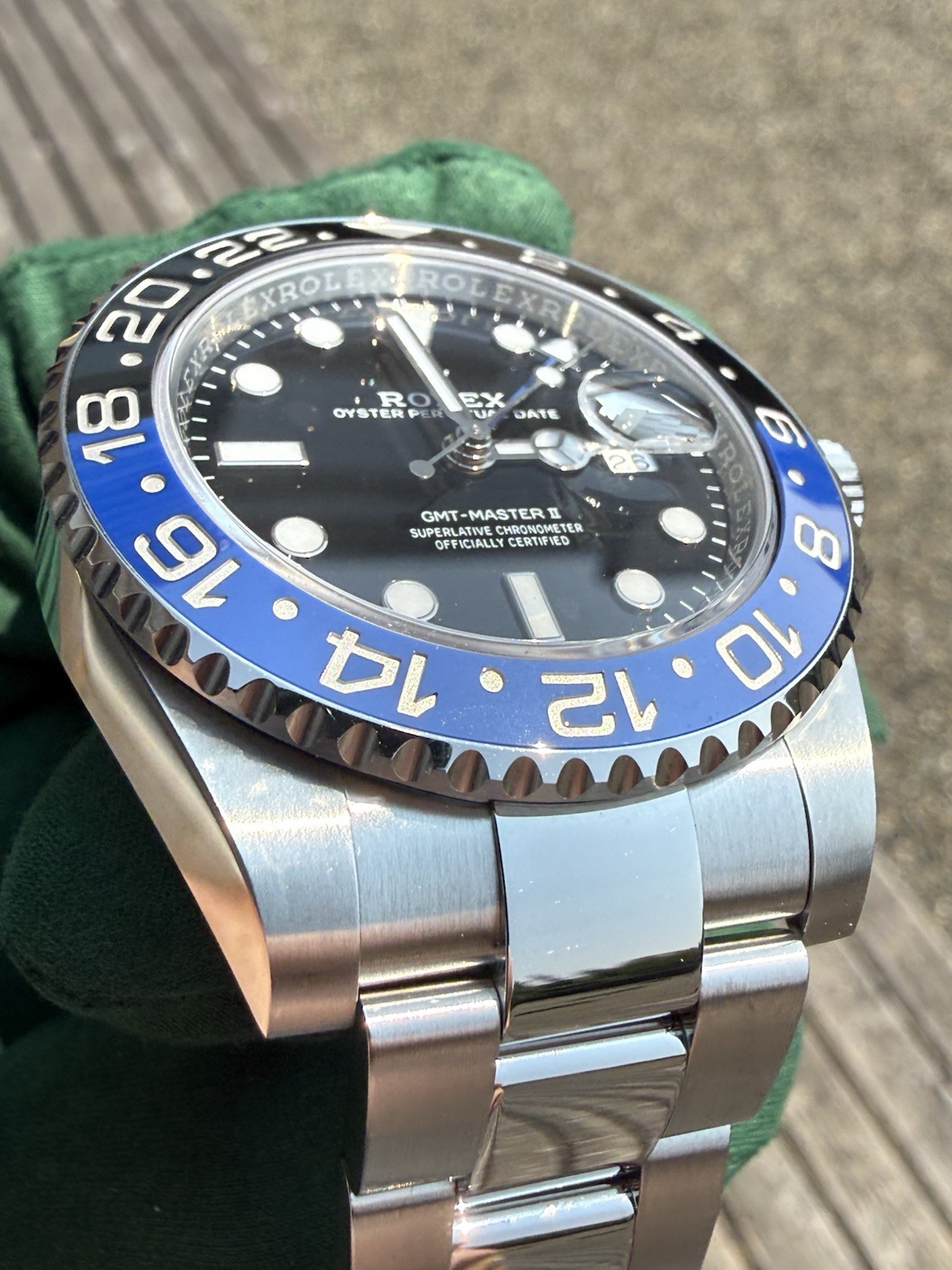 2023 Rolex GMT-Master II 40mm Steel “Batman” Black & Blue 126710BLNR Set