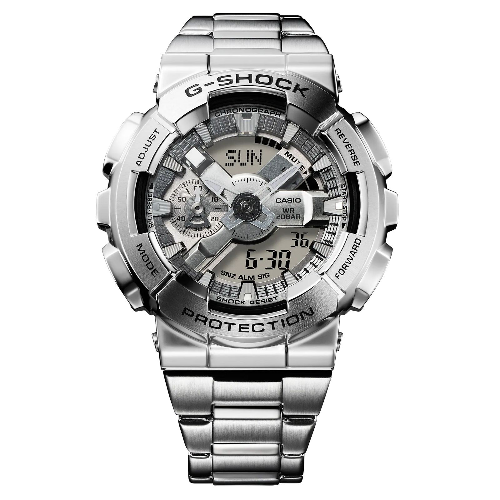 G SHOCK with Metal Band CASIO G SHOCK GM 110D 8AJF