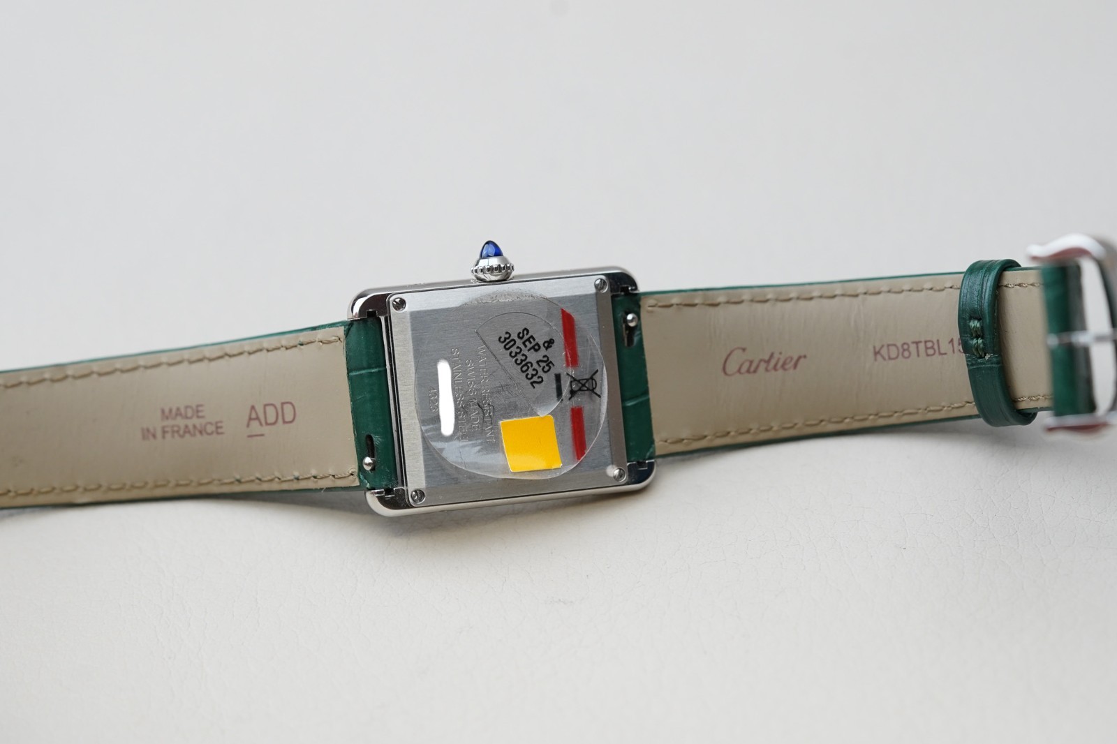 Cartier Tank Must Large Green Dial WSTA0056 Men’s Steel Quartz Watch