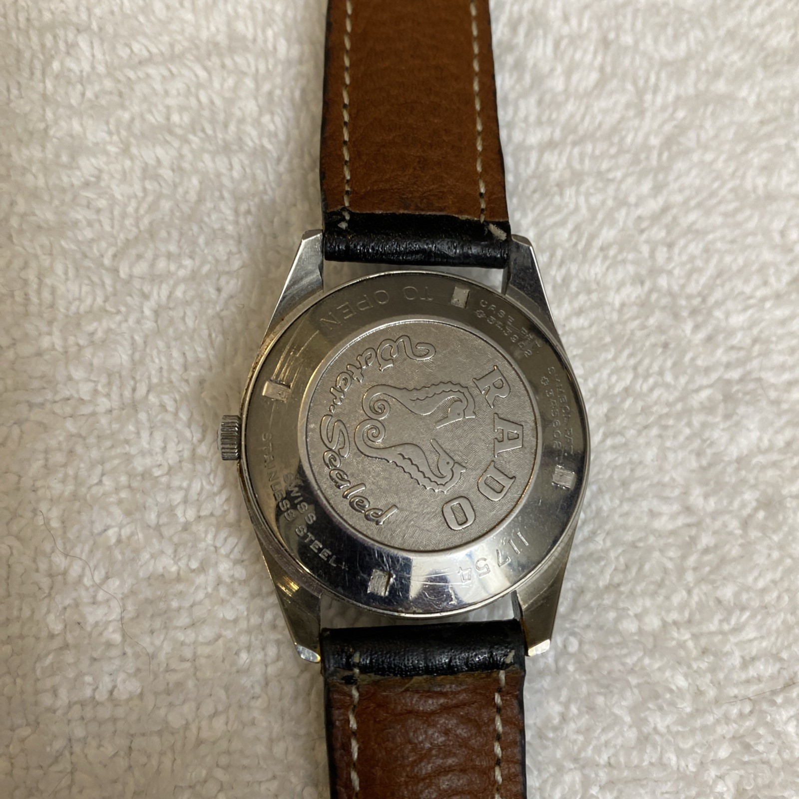 ***Vintage Rare Swiss Rado Men Wristwatch Daymaster 30 Stainless Steel Date Days