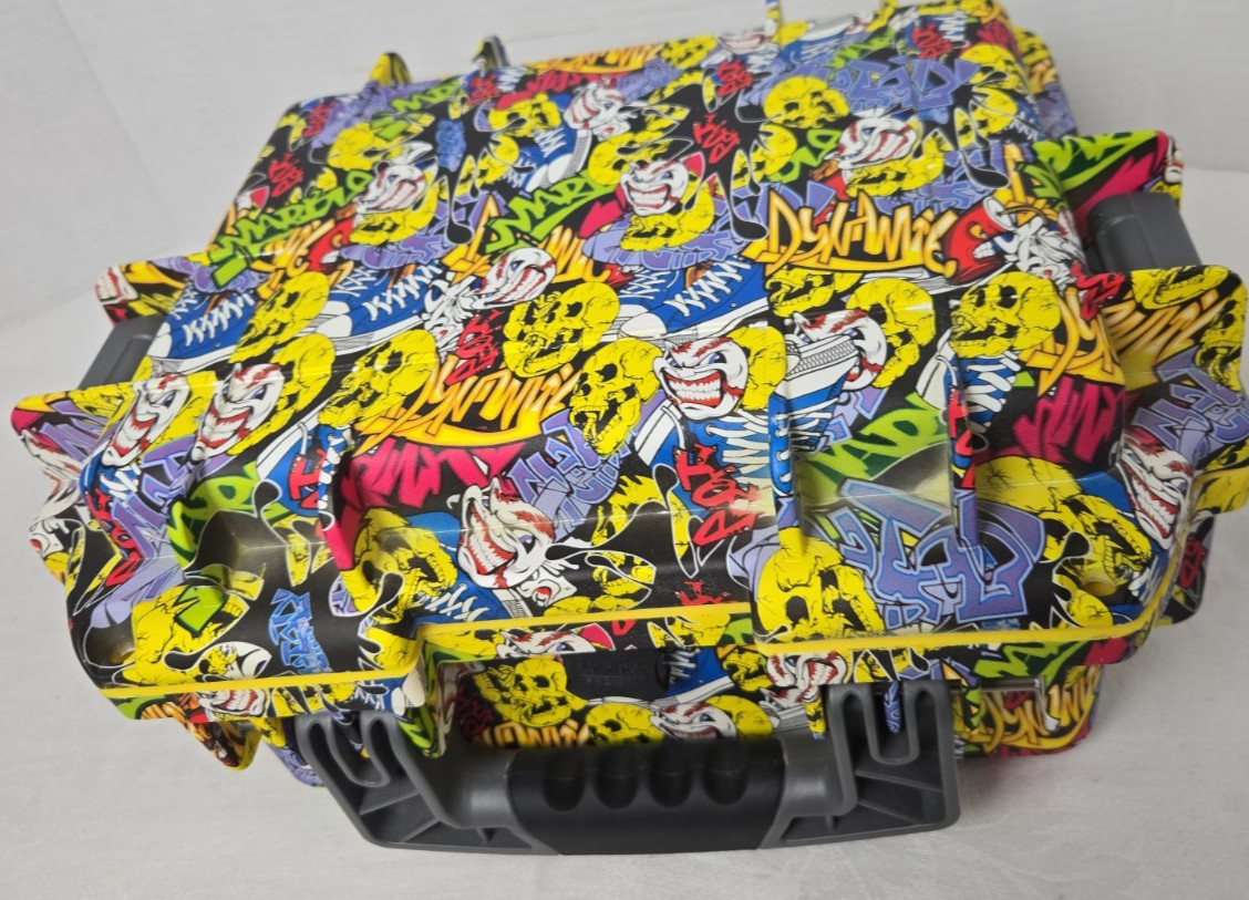 Invicta Men’s 3 Watch Collection Set with Yellow Impact Graffiti Case Diver
