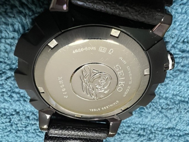 Seiko Automatic Men’s Black Dive Watch – Mint!