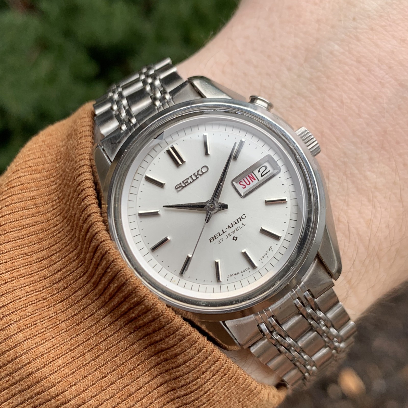 1970 Seiko Bell-Matic 4006-7011 27 Jewels JDM Automatic Steel Wristwatch