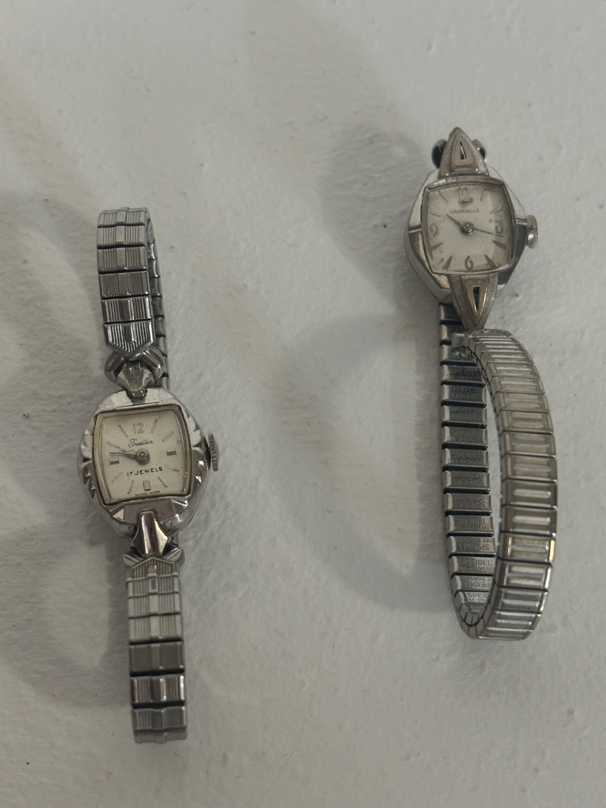 Set of 2 (tradition and caravelle) stainless steel womens watches