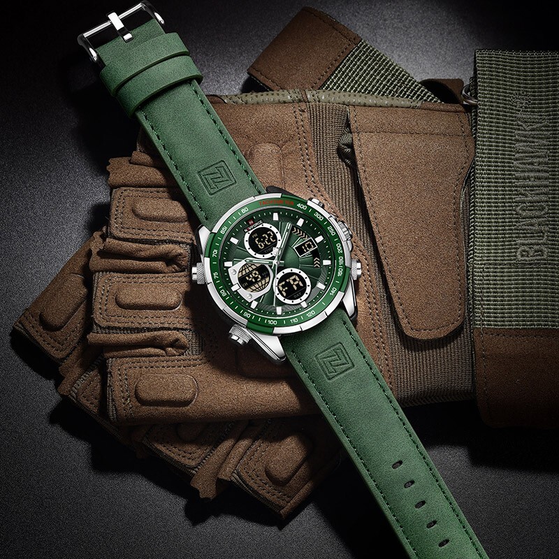 NAVIFORCE Waterproof Men Military Watch Luxury Sports Multifunctional Wristwatch