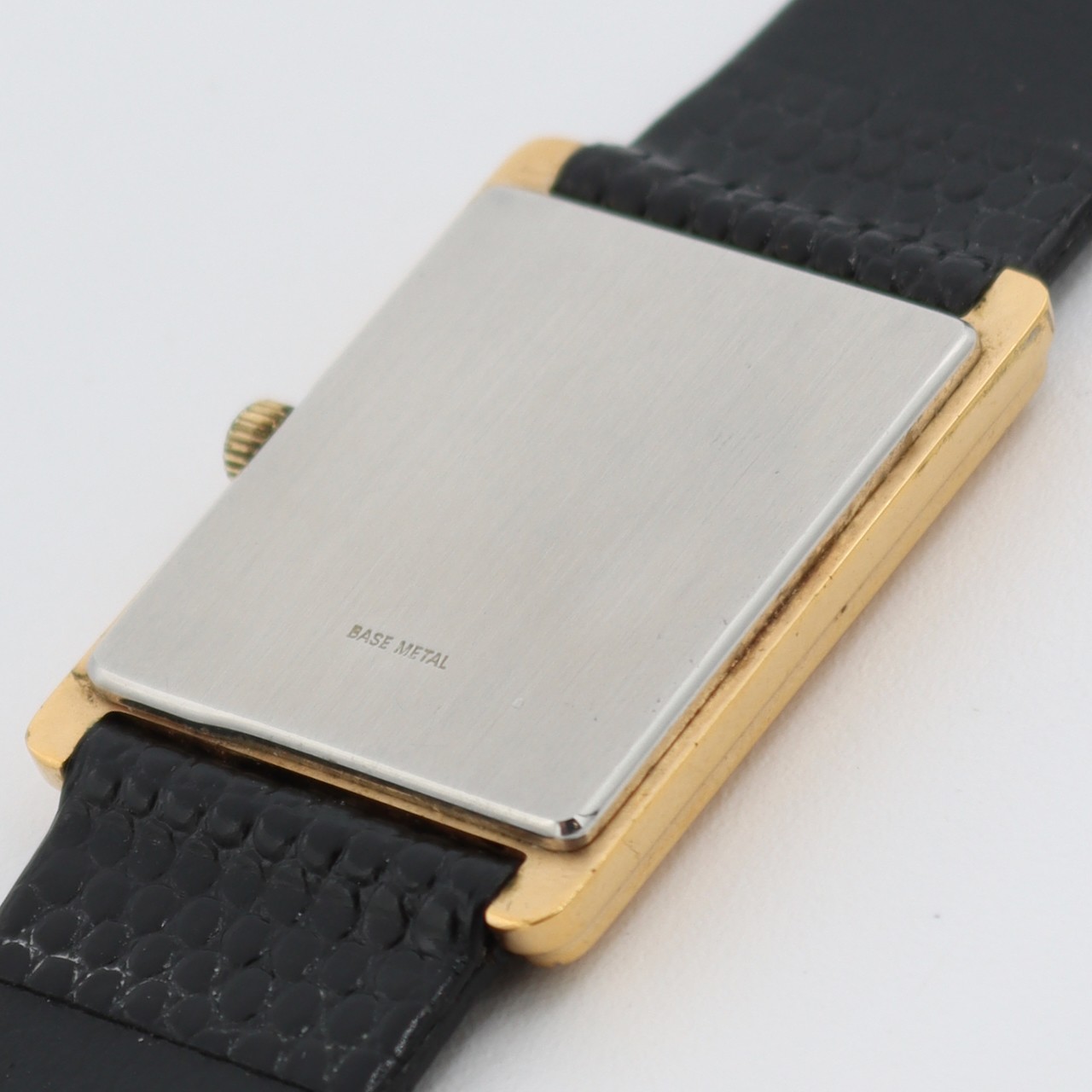 24mm Wittnauer CBT2307 Diamond Tank Men’s Quartz Wristwatch ETA978.002 Gold Tone