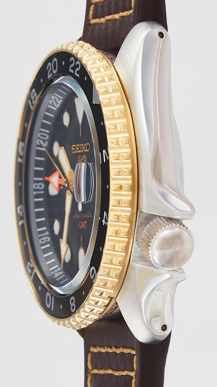 Seiko Men’s 5 Sports SKX GMT Automatic Black Dial Watch – SSK036K1 NEW